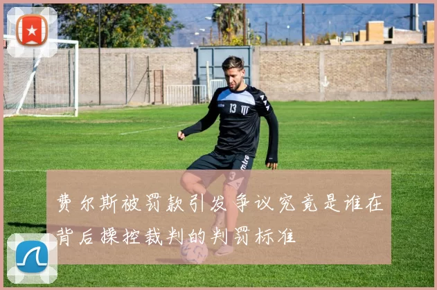 费尔斯被罚款引发争议究竟是谁在背后操控裁判的判罚标准